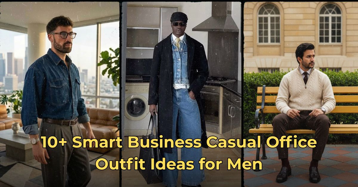 10+ Smart Business Casual Office Outfit Ideas for Men